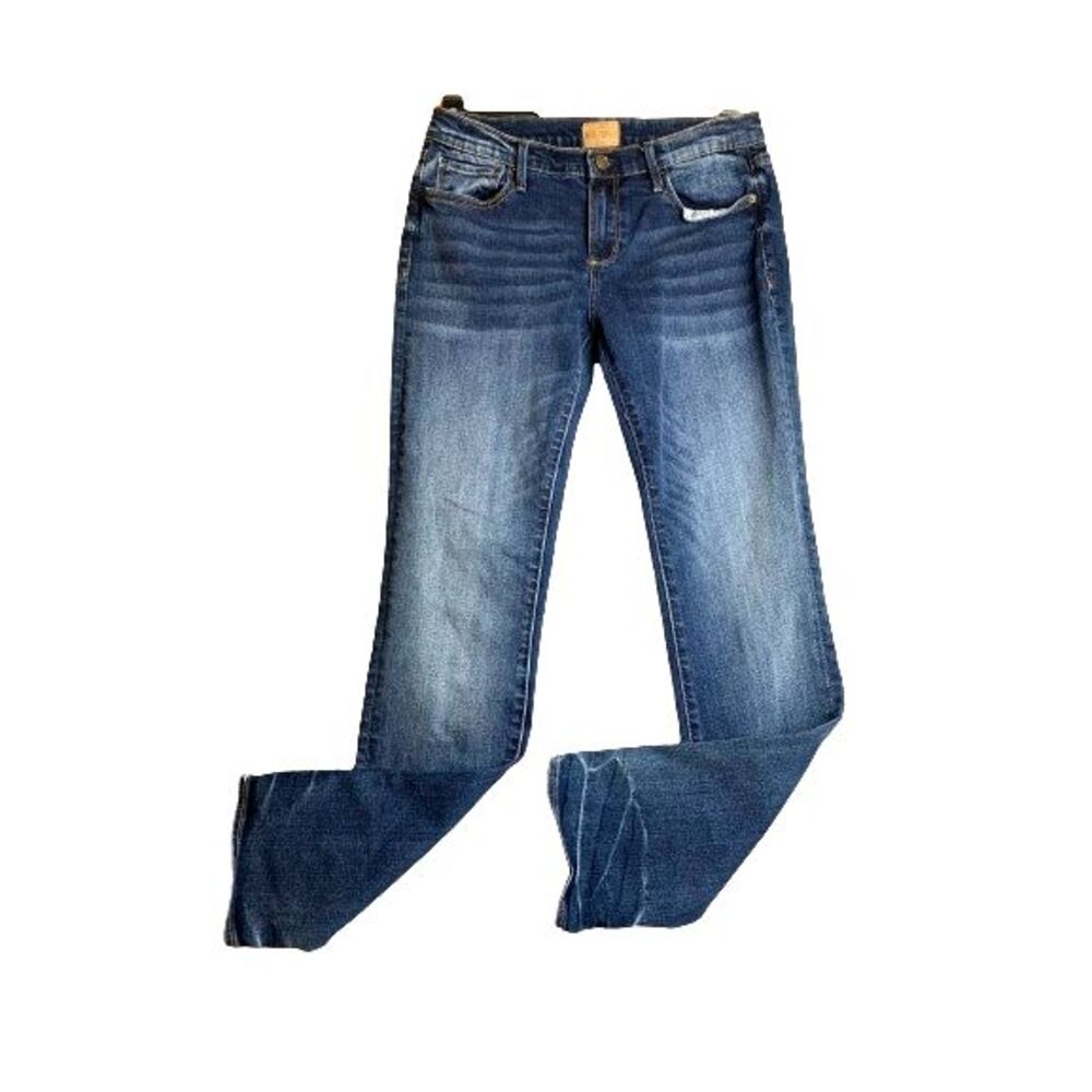 Driftwood Jeans Womens 28x31‎ Blue Whiskered Classic Fit Denim Spandex Stretch